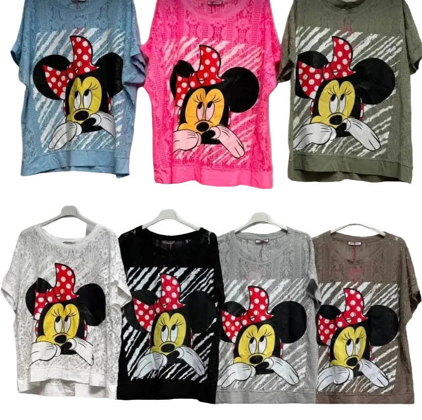 Shirt Minnie mit roter Schleife