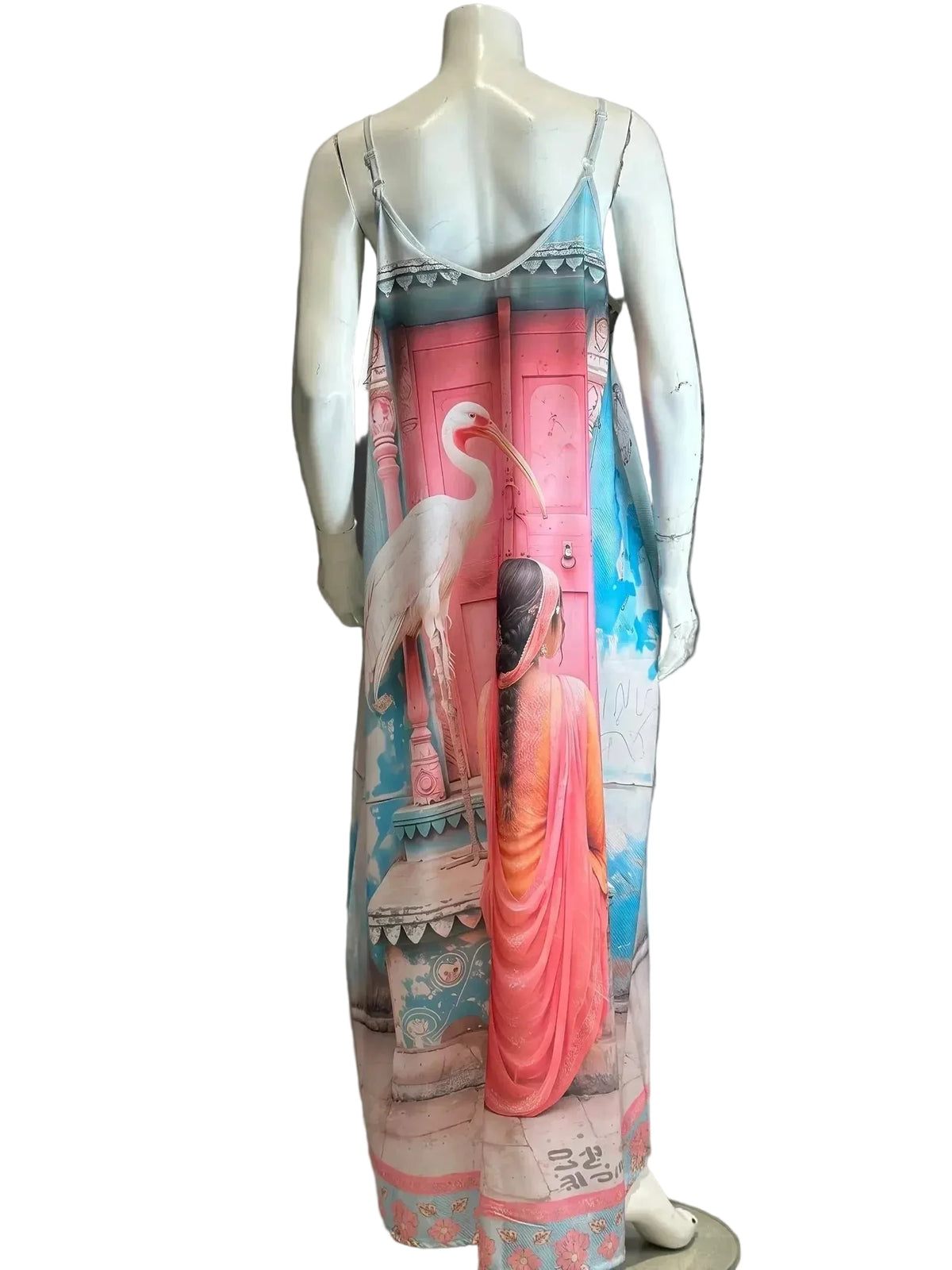 Orient Frau mit Vogel Kleid von Rose