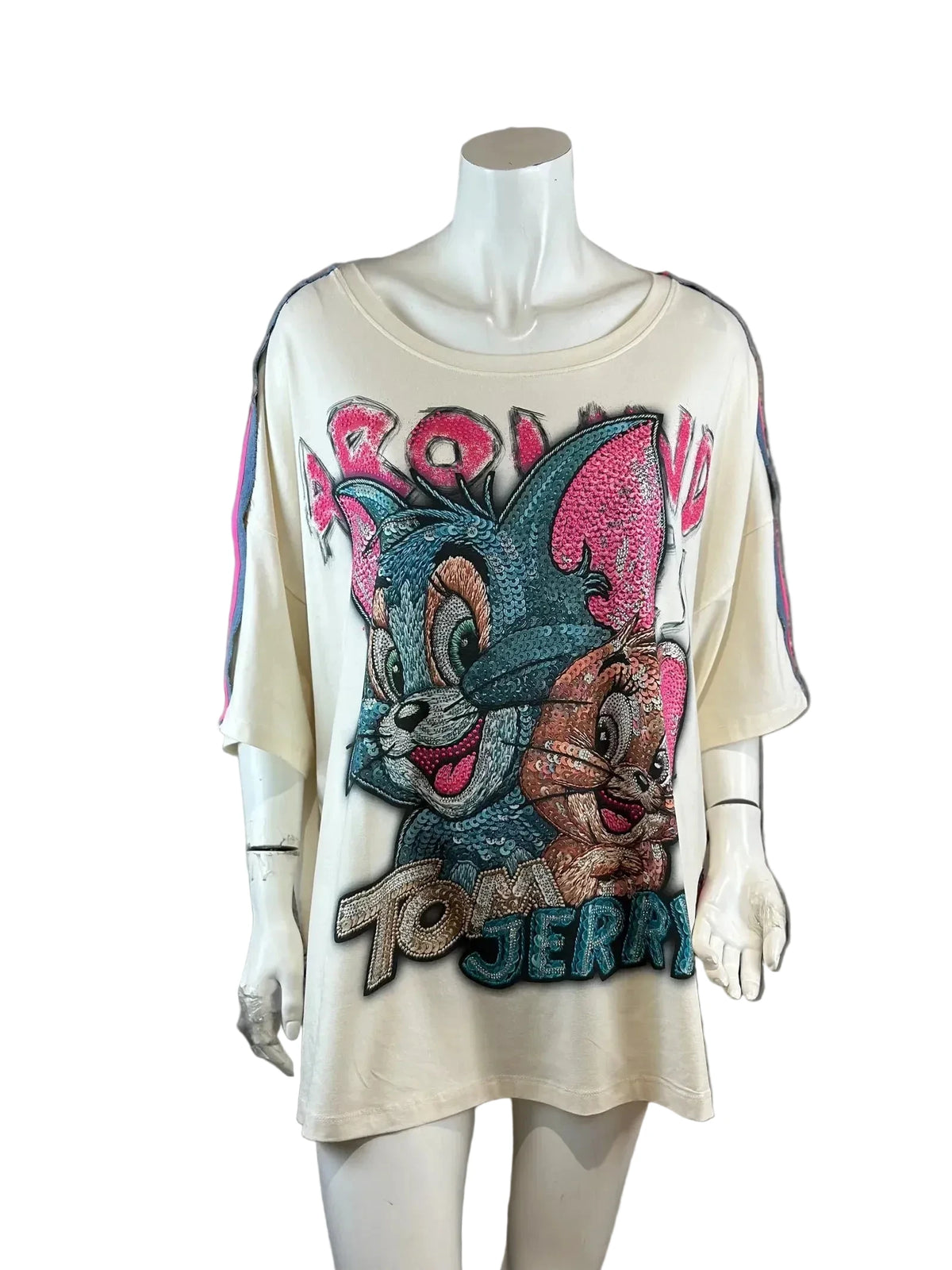 Tom & Jerry Shirt in beige von Rose